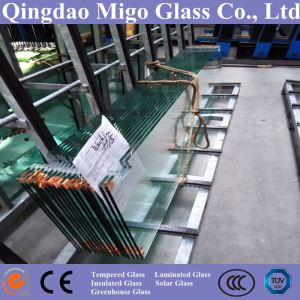 Porte en verre trempé avec trous