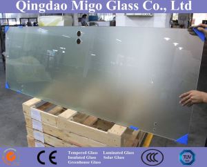 Verre de douche trempé dépoli