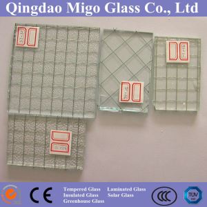 Verre filaire clair de sécurité de 6 mm
