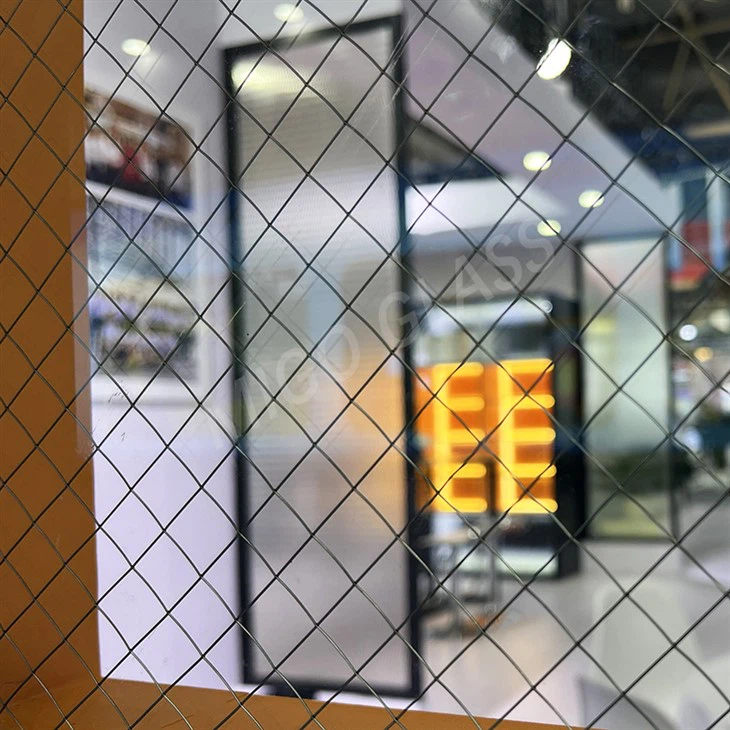 Verre câblée poli en diamant