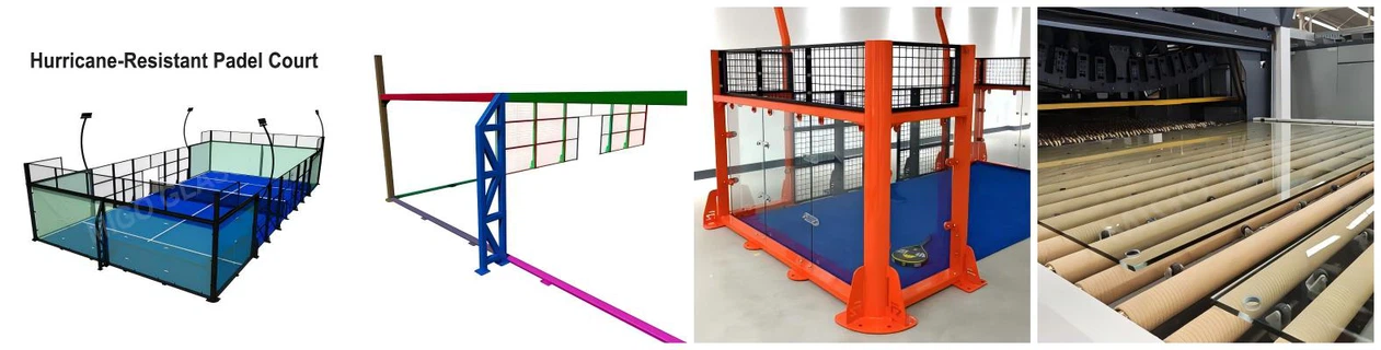 Hurricane-resistant padel courts at MIGO GLASS Hurricane-resistant padel courts at MIGO GLASS