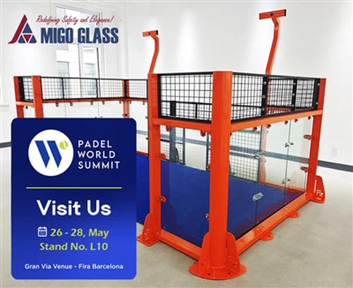 MIGO GLASS présentera son projet-Solutions prêtes pour les terrains de padel ...