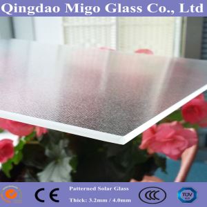 Ultra clair verre solaire modelé