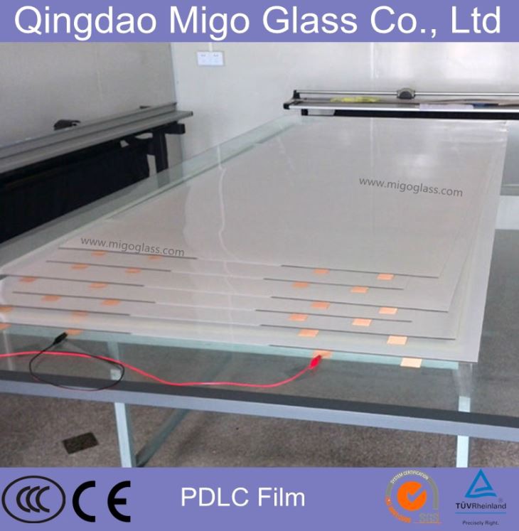 Verre de protection intelligent commutable avec film Pdlc