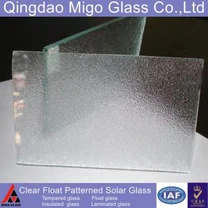 Verre à motifs trempés dans les chauffe-eau solaires