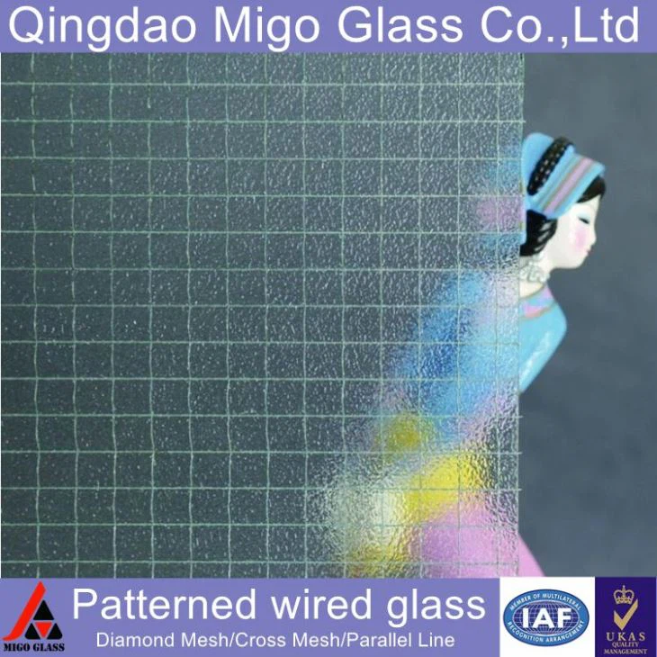 Verre de sécurité à motifs câblés