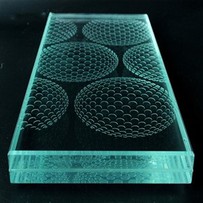 Plancher en verre feuilleté trempé